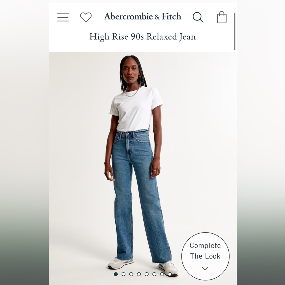 Abercrombie High-Rise 90’s Relaxed Jean